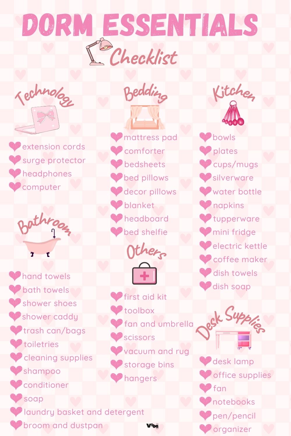 Dorm Essentials Checklist