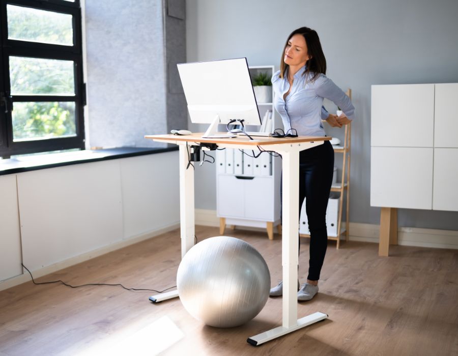 standing desk cable management