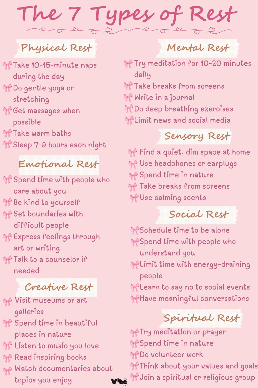 7 Types of Rest