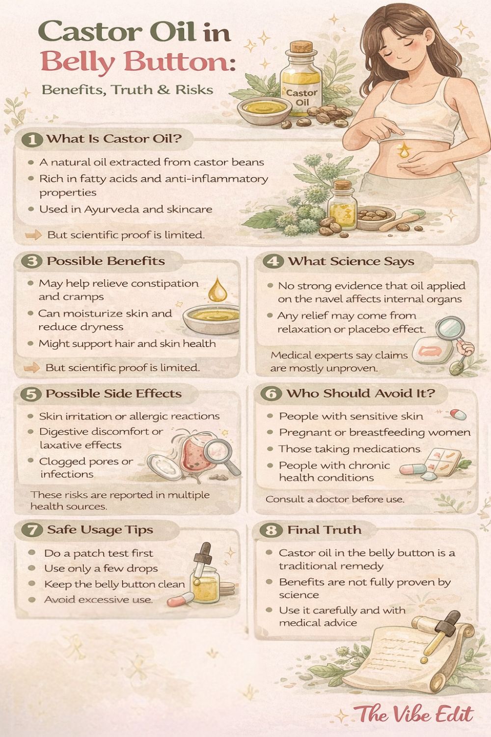 Castor Oil in Belly Button