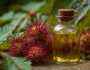 castor oil in belly button