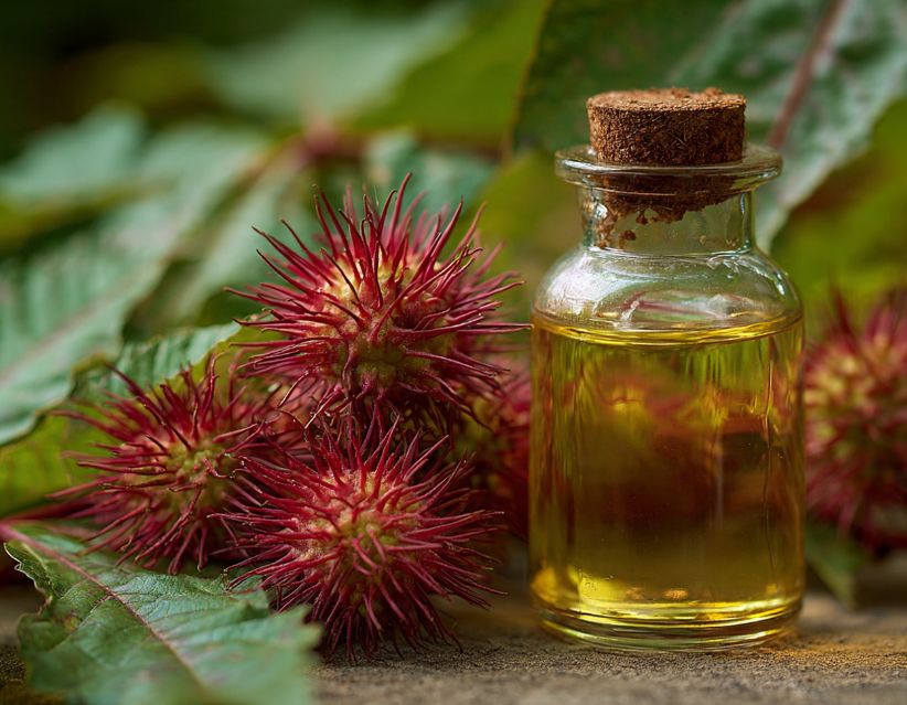 castor oil in belly button